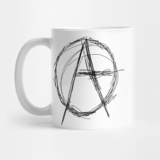 Dark and Gritty Anarchy Symbol Mug